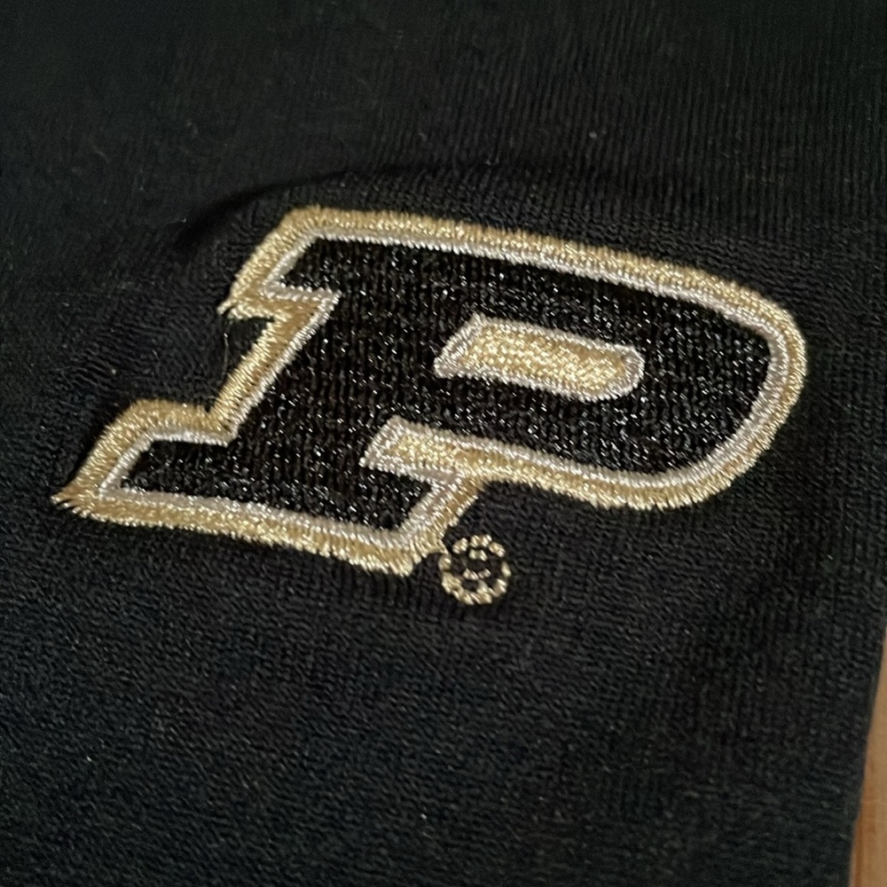 ZooZatz Purdue University Fleece Leggings Womens Small Black Logo Collegiate NWT - Picture 2 of 9